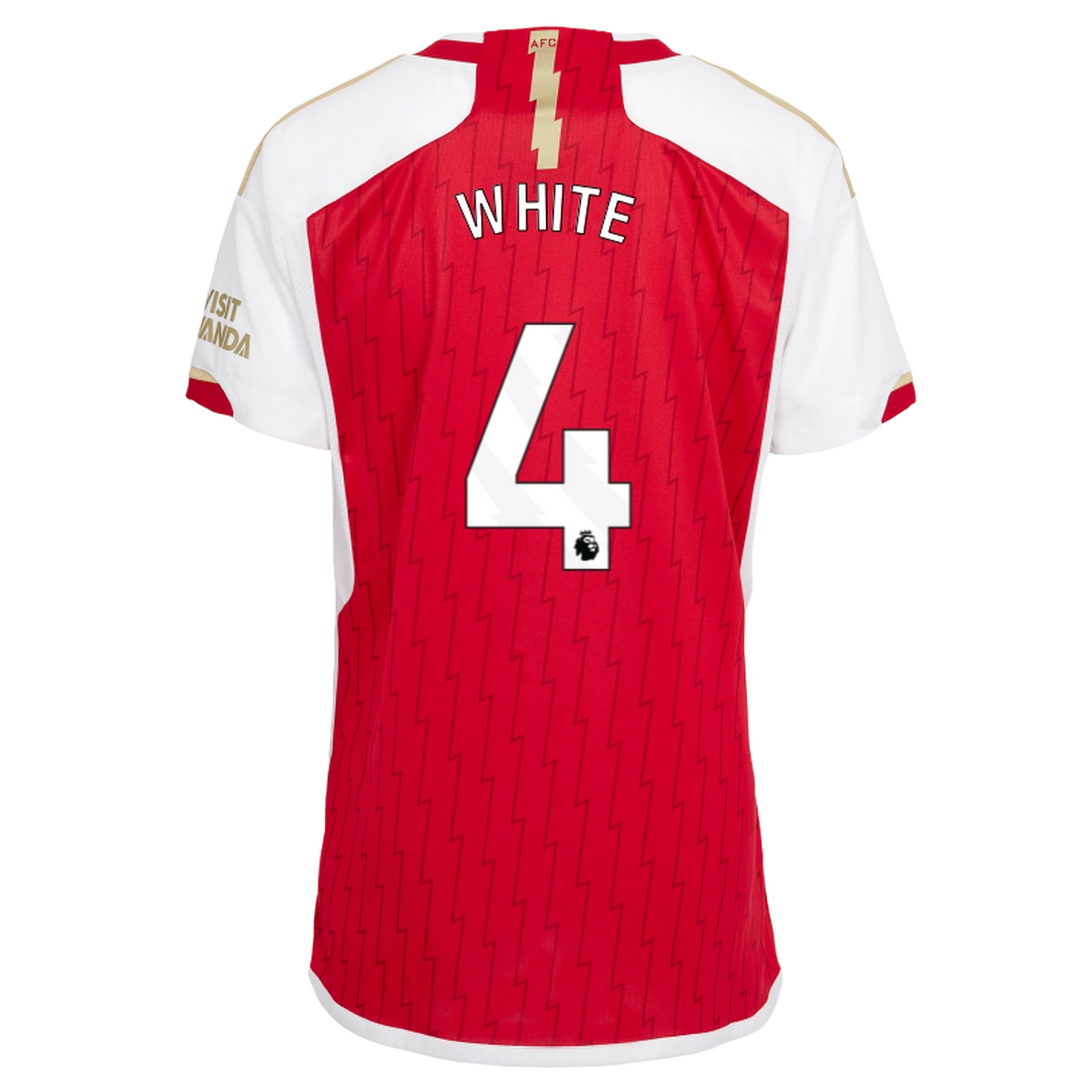 AFC Jerseys Store - arsenal womens 2324 home shirt – ben white Shop Official AFC Third Kits