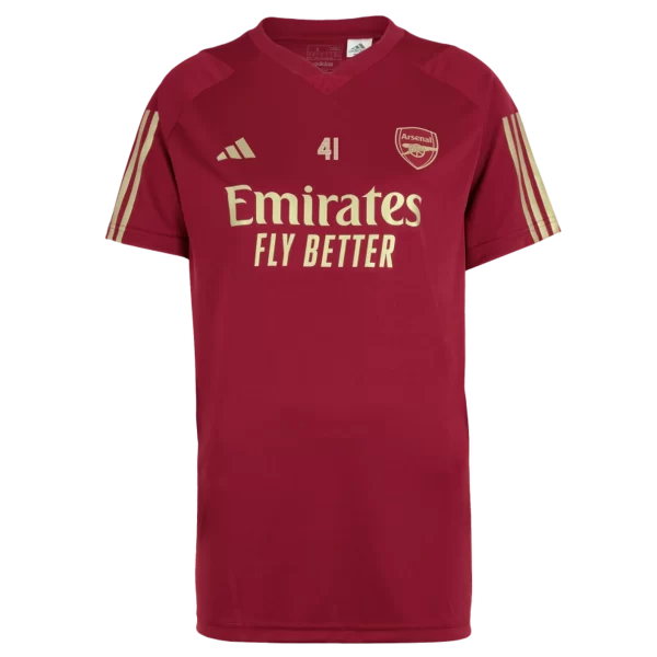 AFC Jerseys Store - arsenal womens 2324 red training shirt – declan rice Shop Official AFC Third Kits